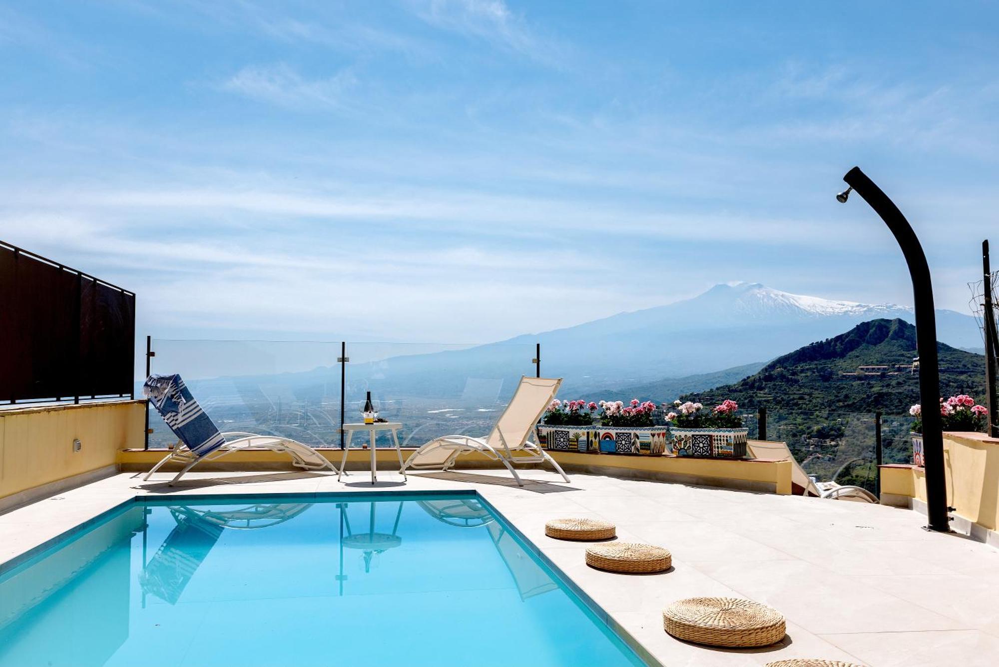 Villa Da Vinci Luxury Panoramic Apartments - Taormina Rooms Collection Exterior foto